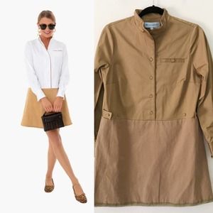 Tuckernuck Delfina Tan Brown Shirt Dress S
